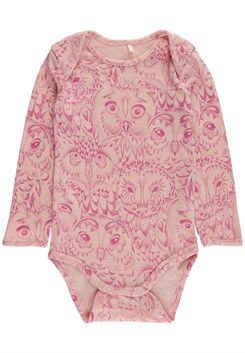 Soft Gallery Bob body, LIMITED AOP Owl wool - Cameo rose